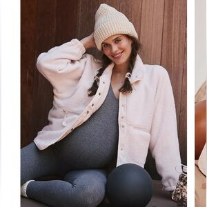 NWT FP Movement X Hatch Hit The Slopes Fleece Jacket, CANVAS